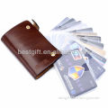 Transparent pvc trading card sleeves Leather Cover